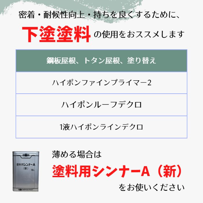 ニッペ ファインルーフＳｉ 各色 15Kgセット ２液 油性 シリコン 屋根 日本ペイント - 4